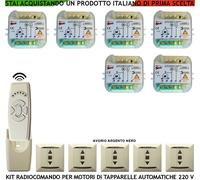 COMANDO ELETTRICO E RADIO CON 6 CENTRALI RADIOCOMANDO 6 CANALI E 5 RADIOPULSANTI