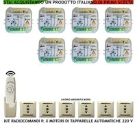 COMANDO ELETTRICO E RADIO CON 7 CENTRALI RADIOCOMANDO 6 CANALI E 6 RADIOPULSANTI