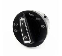 Comando Fari Luci Compatibile Con Per Golf Per MK7 2014 2015 2016 Pomello Faro Cromato Automatico Pulsante Interruttore Fendinebbia OEM:5G941431D