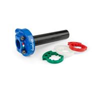 Comando gas 4T Domino XM2 regolabile blu
