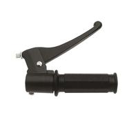 Bauletto nero goffrato con catadiottri rossi senza piastra e kit universale GIVI