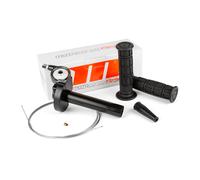Comando Gas Rapido + manopole + cavo Motoforce Racing nero