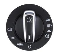 Comando Interruttore Fari Manopola Dell'interruttore Controllo Luce Nebbia Faro Dell'auto Compatibile Con A6/S6 C6 2005-2011 Per A3/S3 2004-2013 4F1941531E 4F1941531D(Black Silver)