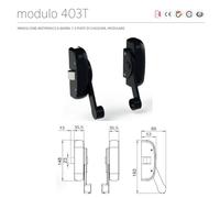 COMANDO MANIGLIONE ANTIPANIC MODELLO "MODULO" 403T CHIUSURA TRIPLICE FINITURA NE