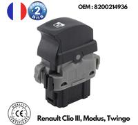 Comando Pulsante Interruttore Alza-Vetri Per Clio III, Modus Twingo - 8200214936