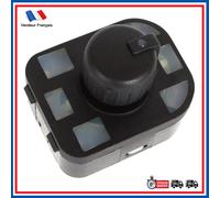 Comando Regolazione Retrovisori Elettrico Nero 4 Pin PARTSLINE per AUDI SEAT