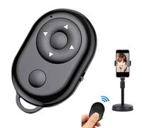 Comando Scatto Fotocamera, Dispositivo di Scorrimento Smartphone, Pulsante Mini Wireless per Ebook Lettura e Scorrimento