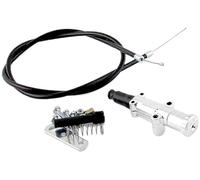 Comando starter tirante aria PM in plastica cromata - UNIVERSALE per scooter e Vespa - CI0066