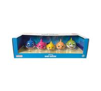 Comansi - Set Collezione Baby Shark - 5 statuine: Baby Shark, Mommy Shark, Daddy Shark, Grandpa Shark, Grandma Shark