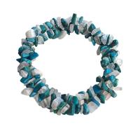 Comarco Sa Braccialetto elasticizzato in turchese e pietra di luna