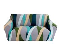 Comart - Copridivano Fashion - Copri Divano 4 Posti - Elasticizzato con Braccioli - Cover Antiscivolo - Copertura Antimacchia e Antigraffio - Traspirante - Lavabile in Lavatrice - Righe Colorate