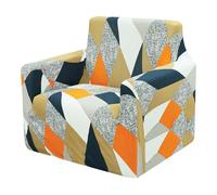 Comart - Copridivano Fashion - Copri Poltrona 1 Posto - Elasticizzato con Braccioli - Cover Antiscivolo - Copertura Antimacchia e Antigraffio - Traspirante - Lavabile in Lavatrice - Rombi Colorati