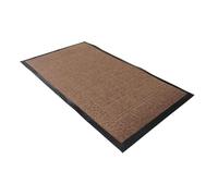 Comart - Tappetino Asciugapassi Victor - 45x75 cm - Zerbino in PVC per Ingresso Esterno o Interno - Base Antiscivolo - Sottile - Fuori Porta per Entrata - Design in 3D - Beige - Scritta Welcome