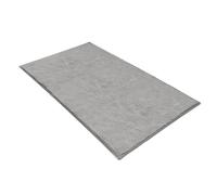 Comart - Tappeto Arredo Puffy - Design Moderno - Lavabile in Lavatrice - Fondo Antiscivolo - Super Morbido - Pelo Corto - Tappeto per Salotto e Camera da Letto - Grigio - Rettangolare 45x75 cm