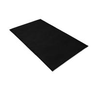 Comart - Tappeto Arredo Puffy - Design Moderno - Lavabile in Lavatrice - Fondo Antiscivolo - Super Morbido - Pelo Corto - Tappeto per Salotto e Camera da Letto - Nero - Rettangolare 45x75 cm