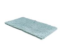 Comart - Tappeto Bagno Fluffy - Qualità Premium - Ultra Morbido - Super Assorbente - Antiscivolo - Lavabile in Lavatrice - Texture in 3D a Pallini - Moderno Scendi Doccia o Vasca - Azzurro - 45x75 cm