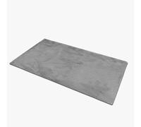 Comart, Tappeto Carezza, Super Morbido, Soffice e Peloso, Fondo Antiscivolo, Design Moderno e Comfy, per Salotto, Camera da Letto, Scendiletto, Lavabile in Lavatrice, Colore Grigio, 140x180 cm