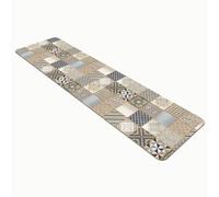 Comart - Tappeto Cucina Austin - Impermeabile - Antiscivolo - Antimacchia - Lavabile in Lavatrice - Passatoia in Poliestere - per Corridoio e Cucina - Made in Italy - Cementine Grigie - 50x230 cm