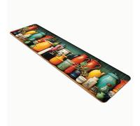 Comart - Tappeto Cucina Austin - Impermeabile - Antiscivolo - Antimacchia - Lavabile in Lavatrice - Passatoia in Poliestere - per Corridoio e Cucina - Made in Italy - Kitchen - 50x270 cm