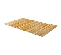 Comart - Tappeto Cucina Bamboo - 50x110 cm - Fondo Antiscivolo - Lavabile - Bambù Naturale Trattato - Resistente agli Schizzi - Passatoia Multiuso - Effetto Legno Opaco - Bambu Colorato - Natural