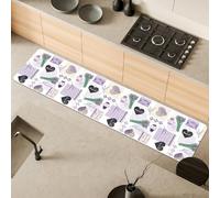 Comart - Tappeto Cucina Malaga - PVC Impermeabile - 55x230 cm Lavanda