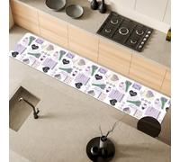 Comart - Tappeto Cucina Malaga - PVC Impermeabile - 55x270 cm Lavanda