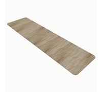 Comart - Tappeto Cucina Nancy - Antiscivolo - Lavabile in Lavatrice - Moderna Passatoia in Ciniglia - Runner per Corridoio e Cucina - Morbido e Resistente - Made in Italy - Tortora - 50x170 cm