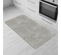 Comart - Tappeto Cucina Nancy - Antiscivolo - Lavabile in Lavatrice - Moderna Passatoia in Ciniglia - Runner per Corridoio e Cucina - Morbido e Resistente - Made in Italy - Perla - 50x100 cm