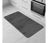 Comart - Tappeto Cucina Nancy - Antiscivolo - Lavabile in Lavatrice - Moderna Passatoia in Ciniglia - Runner per Corridoio e Cucina - Morbido e Resistente - Made in Italy - Grigio - 50x100 cm
