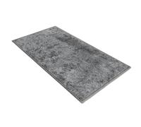 Comart - Tappeto Ocean da Bagno - Rettangolare 45x75 cm - Morbido sotto i Piedi - Tappetino Antiscivolo - Sottile e Traspirante - Lavabile in Lavatrice - Scendi Doccia e Vasca - Grigio