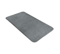 Comart - Tappeto Tahiti Bagno - 45x75 cm - Ultra Assorbente - Tappetino Sottile Salvaspazio - Morbido sotto i Piedi - Traspirante - Asciugatura Rapida - Antiscivolo - Lavabile in Lavatrice - Grigio