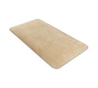 Comart - Tappeto Tahiti Bagno - 45x75 cm - Ultra Assorbente - Tappetino Sottile Salvaspazio - Morbido sotto i Piedi - Traspirante - Asciugatura Rapida - Antiscivolo - Lavabile in Lavatrice - Beige