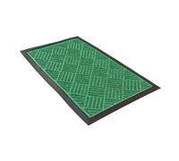 Comart - Zerbino Asciugapassi Kelly - 40x60 cm - Tappeto Sintetico Fuori Porta - Assorbente e Antipioggia - Fondo Antiscivolo in Gomma - per Ingresso Esterno o Interno - Rettangolare - Verde