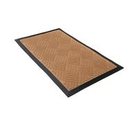 Comart - Zerbino Asciugapassi Kelly - 40x60 cm - Tappeto Sintetico Fuori Porta - Assorbente e Antipioggia - Fondo Antiscivolo in Gomma - per Ingresso Esterno o Interno - Rettangolare - Beige