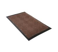 Comart - Zerbino Asciugapassi Kelly - 40x60 cm - Tappeto Sintetico Fuori Porta - Assorbente e Antipioggia - Fondo Antiscivolo in Gomma - per Ingresso Esterno o Interno - Rettangolare - Marrone
