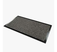 Comart - Zerbino Asciugapassi New - Tappeto per Ingresso Esterno e Interno - Fibra Sintetica - Antipioggia - Assorbente - Tappetino Fuori Porta Sottile - Antiscivolo - Lavabile - Grigio - 50x80 cm