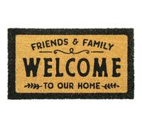 Comart - Zerbino Stay in Cocco - 40x70 cm - Tappeto Aciugapassi - per Ingresso Esterno e Interno - Antiscivolo - Antipioggia - Zerbino Fuori Porta - Facile da Pulire - Regalo per la Casa - Friends