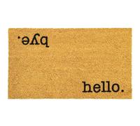 Comart - Zerbino Stay in Cocco - 40x70 cm - Tappeto Aciugapassi - per Ingresso Esterno e Interno - Antiscivolo - Antipioggia - Zerbino Fuori Porta - Facile da Pulire - Regalo per la Casa - Bye Hello