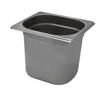 Comas Contenitore Gastronorm GN 1/6, 176x162 mm, Acciaio Inox, Bordo Piano, Impilabile, Resistente - Frigoriferi, Forni, Scaffali, Dispense, Carrelli - Professionale, Catering (H100 mm)