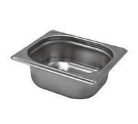 Comas Contenitore Gastronorm GN 1/6, 176x162 mm, Acciaio Inox, Bordo Piano, Impilabile, Resistente - Frigoriferi, Forni, Scaffali, Dispense, Carrelli - Professionale, Catering (H65 mm)