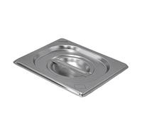 Comas Coperchio Gastronorm per Contenitori Vaschette Teglie, Acciaio Inox, con Manico Centrale - Lavabile in Lavastoviglie, Disponibile in Diverse Misure Secondo Standard Gastronorm (GN 1/6)