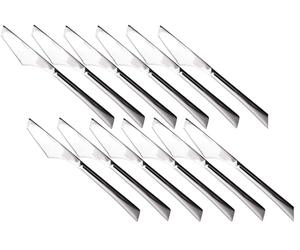 Comas Napoli, set 12 coltello pizza in acciaio inox cm 21