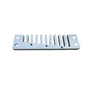 Comb Armonica 10 Fori Lega Alluminio Silver per Marine Band | Lega alluminio silver, 10 fori precisi, anti-deformazione, durata lunga, upgrade strumento