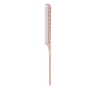 Comb Coda di Ratto, Pettine per Capelli 22,5 Cm di Alluminio Multifunzionale con Pettini Separazione Design Pintail per Capelli Intrecciati Acconciatura e Colorazione (Oro rosa)