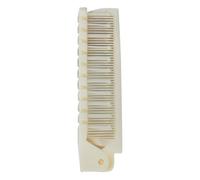 Comb pieghevole portatile, doppio, massaggio per capelli Brush, capelli Combs per donne, antistatico e leggero, 20 cm, ideale per lo styling Tool for Travel, Dark and Cream
