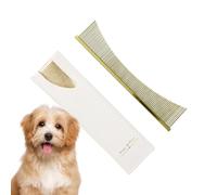 COMBAGGI DI CANI, PELLE COMBA PER CANI - Pettine di pulci per cani ergonomiche - Ben spazzole per animali domestici multifunzionali per razze dai capelli lunghi sensibili per la pelle di spazzotura qu
