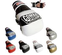 Combat Sports Max Strike - Guanti da allenamento MMA, palmo aperto, senza dita, per MMA, Muay Thai e kickboxing