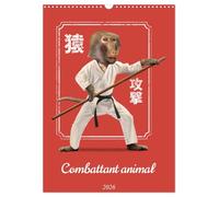 Combattant animal (calendario murale 2026 DIN A3 verticale), Calvendo calendrier mensuel