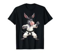 Combattente Asino indossa un GI in lotta posa 1 - Fan Fun Maglietta