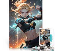 Combattente cyborg mech feroce che brandisce la magia del fuoco in azione puzzle 2000 pezzi per adulti Analisi e logica Decorazione d'arte per la casa 70x100cm